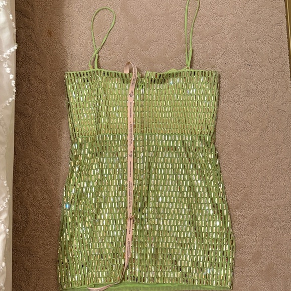 Brand New Oh Polly Strapless Green - Picture 2 of 3